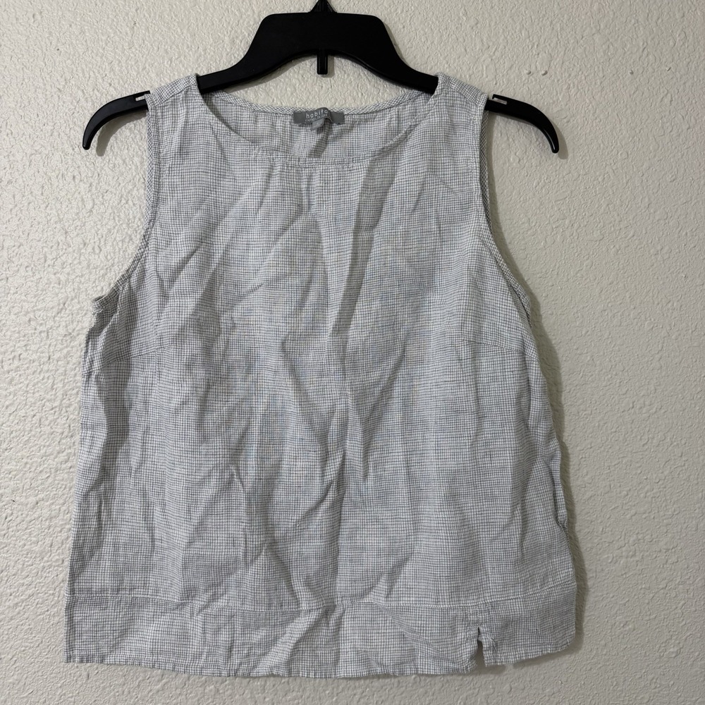 Habitat S Womens Summer Top Cotton Linen Natural Boho Lagenlook Organic